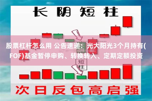 股票杠杆怎么用 公告速递：光大阳光3个月持有(FOF)基金暂停申购、转换转入、定期定额投资