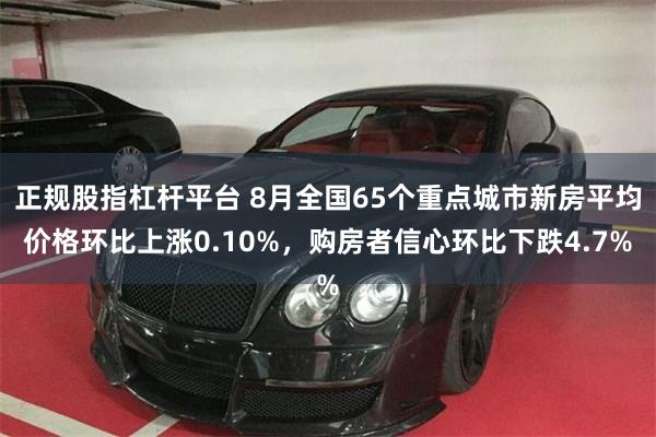 正规股指杠杆平台 8月全国65个重点城市新房平均价格环比上涨0.10%，购房者信心环比下跌4.7%