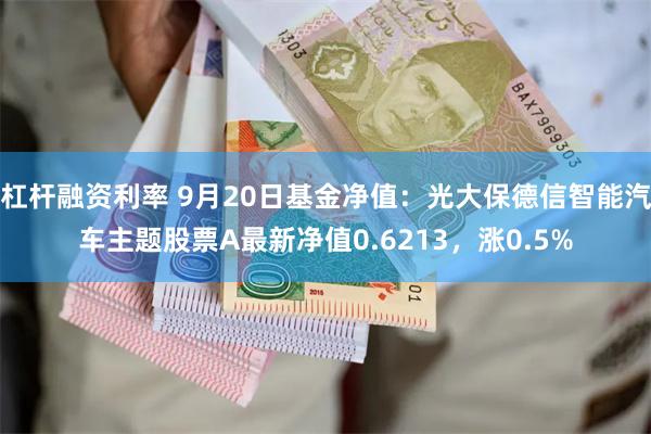 杠杆融资利率 9月20日基金净值：光大保德信智能汽车主题股票A最新净值0.6213，涨0.5%