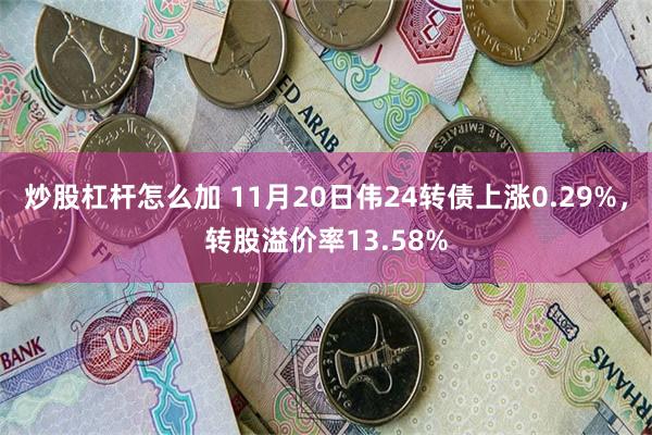 炒股杠杆怎么加 11月20日伟24转债上涨0.29%，转股溢价率13.58%