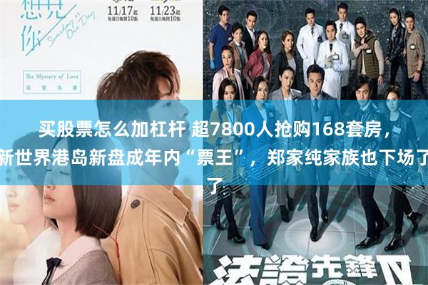 买股票怎么加杠杆 超7800人抢购168套房，新世界港岛新盘成年内“票王”，郑家纯家族也下场了